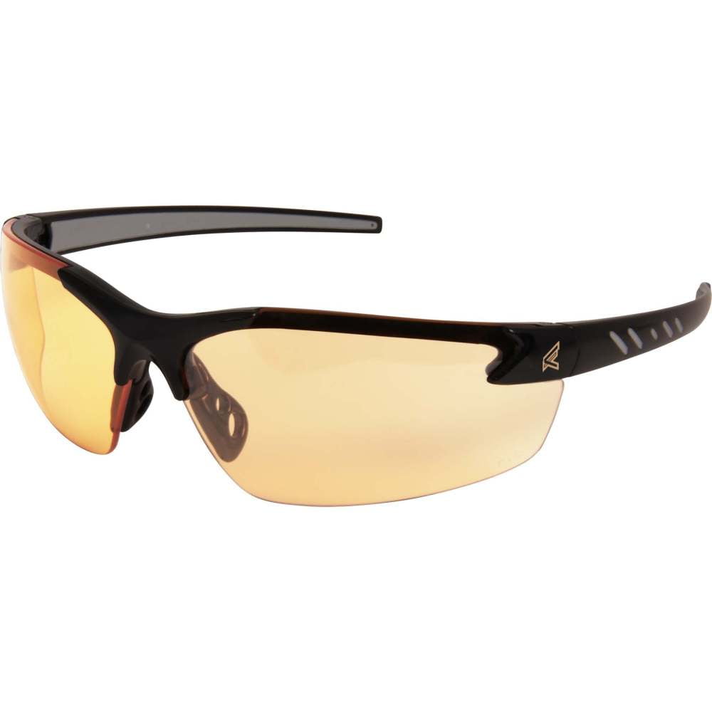2615243 Zorge Safety Glasses With Amber Lens Black Frame