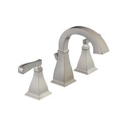4922845 Lakewood Two Handle Lavatory Faucet With 4 In. Spotshield Brushed Nickel