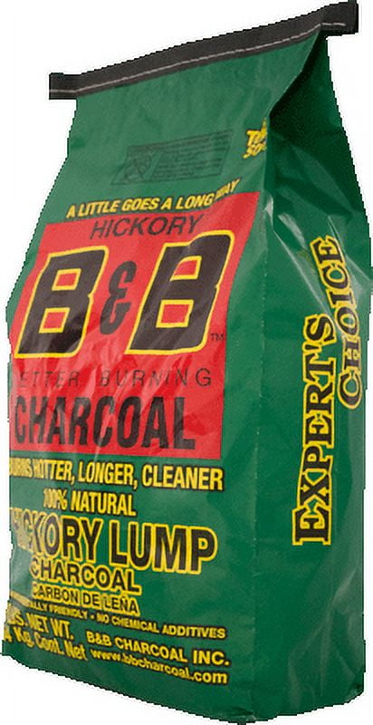 8023448 Organic Hickory Lump Charcoal - 8 Lbs