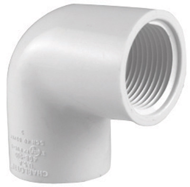 Charlotte Pipe 47552 Schedule 40 1.25 In. Fpt X 1.25 In. Dia. Fpt Pvc Elbow