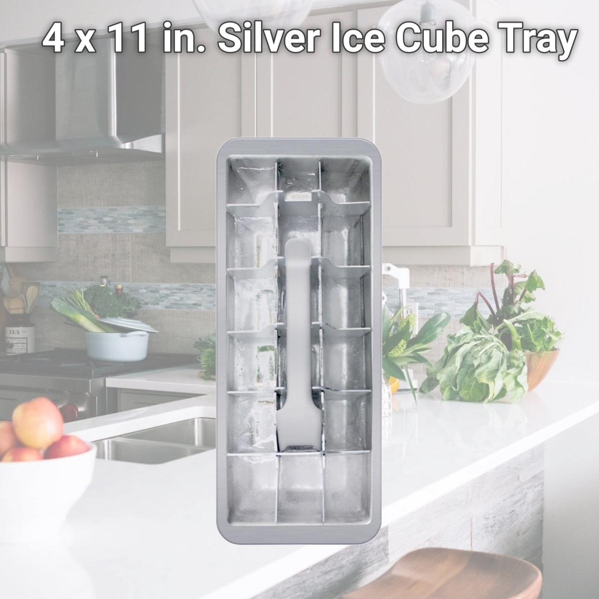 Picture of HIC 6409957 4 x 11 in. Silver Ice Cube Tray