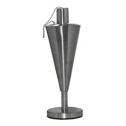8015895 Steel Silver 10 In. Cone Tabletop Torch - Case Of 9