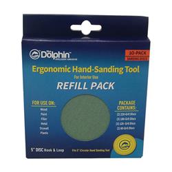 1894732 5 In. Assorted Grit Palm Sanding Pad - Pack Of 10