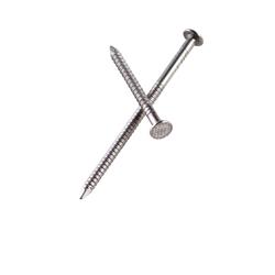 5282694 8d 2.5 In. Siding Stainless Steel Nail With Round Head Annular Ring Shank, Silver - Pack Of 115