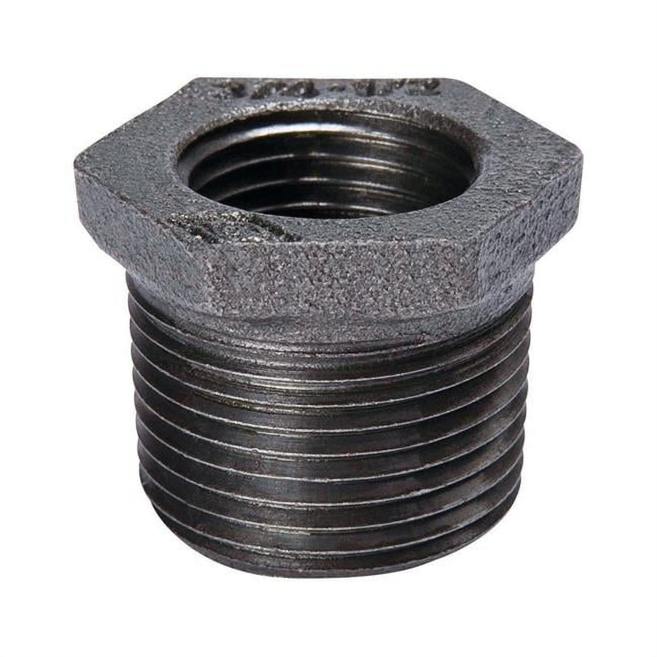 4908513 Southland 3 In. Fpt X 1.5 In. Dia. Fpt Black Malleable Iron Hex Bushing