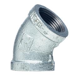 4399630 2.5 In. Fpt X 2.5 In. Dia. Fpt Galvanized Cast Iron Elbow - Pack Of 24