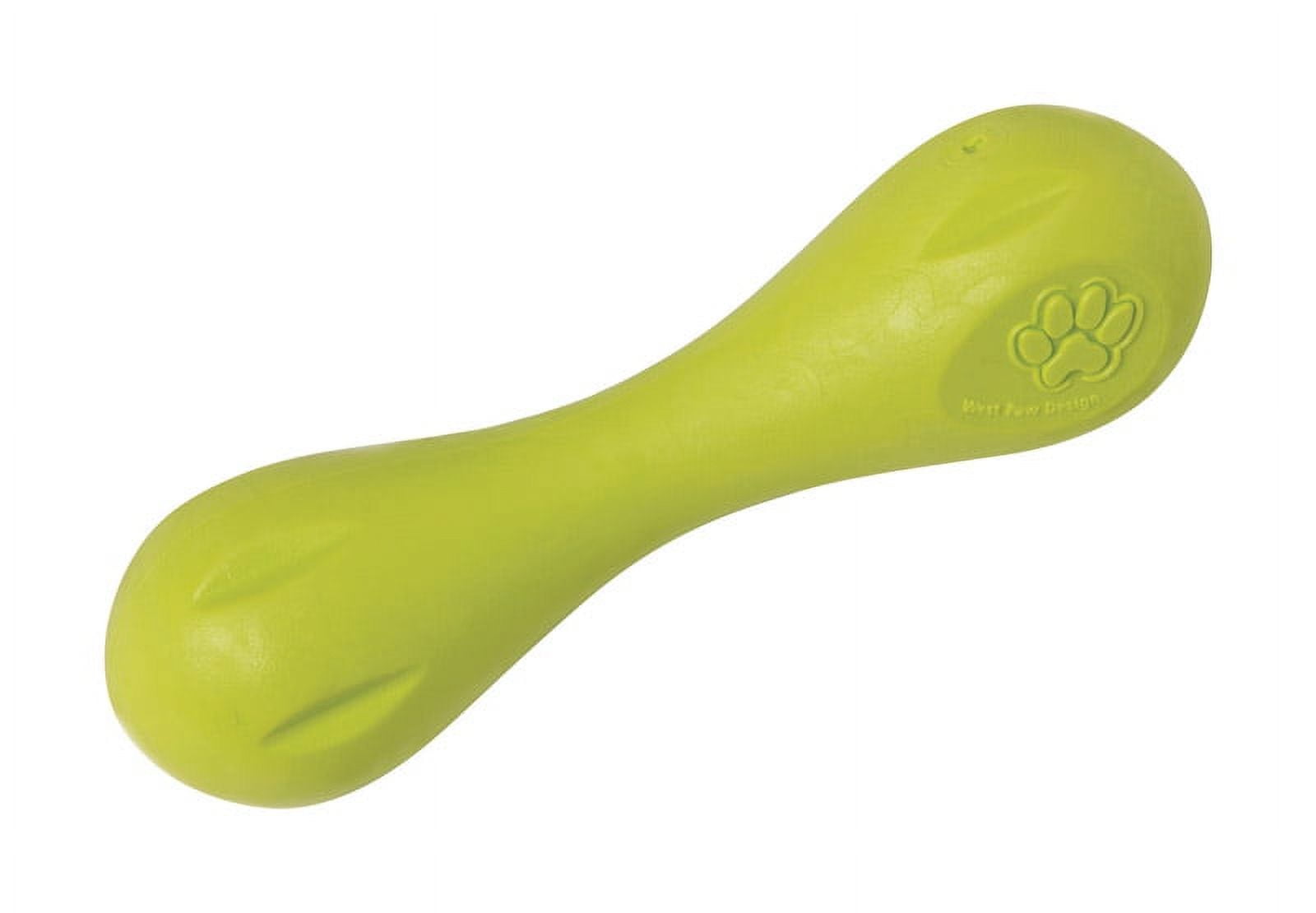 West Paw 8000368 Zogoflex Green Hurley Bone Synthetic Rubber Chew Dog Toy, Small