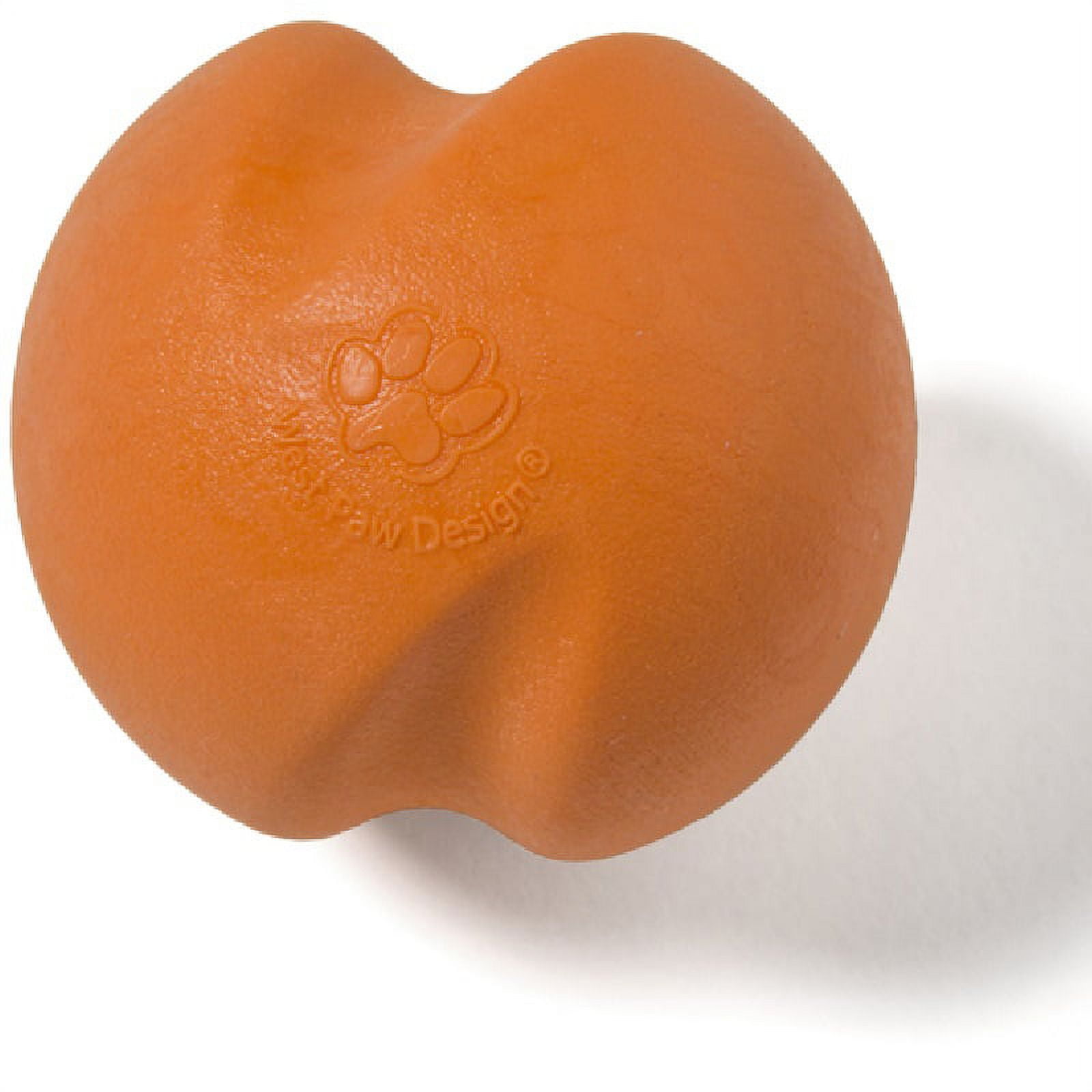 West Paw 8000381 Zogoflex Orange Jive Synthetic Rubber Ball Dog Toy, Small