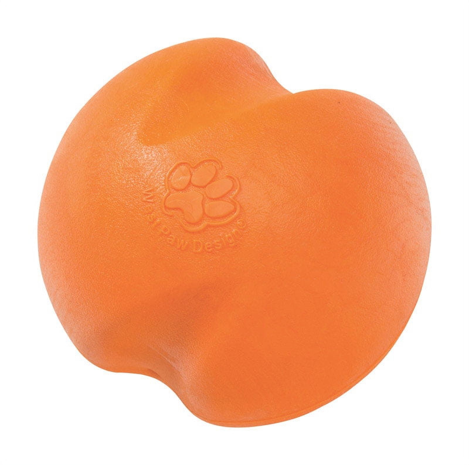 West Paw 8000439 Zogoflex Orange Jive Synthetic Rubber Ball Dog Toy, Large