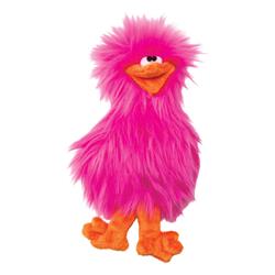 West Paw 8000424 Pink Spring Chicken Plush Squeaky Dog Toy, Large