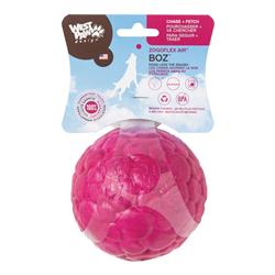 West Paw 8000428 Zogoflex Air Pink Boz Synthetic Rubber Ball Dog Toy, Medium