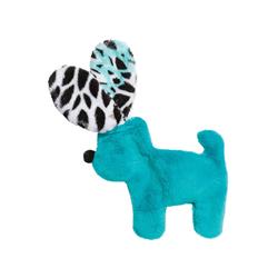 West Paw 8000426 Teal Bloom Floppy Dog Plush Dog Toy, Small - Case Of 12