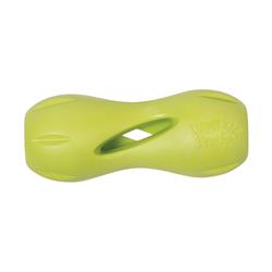 West Paw 8000386 Zogoflex Green Qwizl Synthetic Rubber Dog Treat Toy & Dispenser, Large