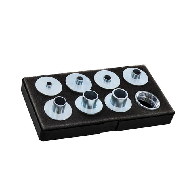 2883361 Carbon Steel Router Bushing Set, Silver - 9 Piece