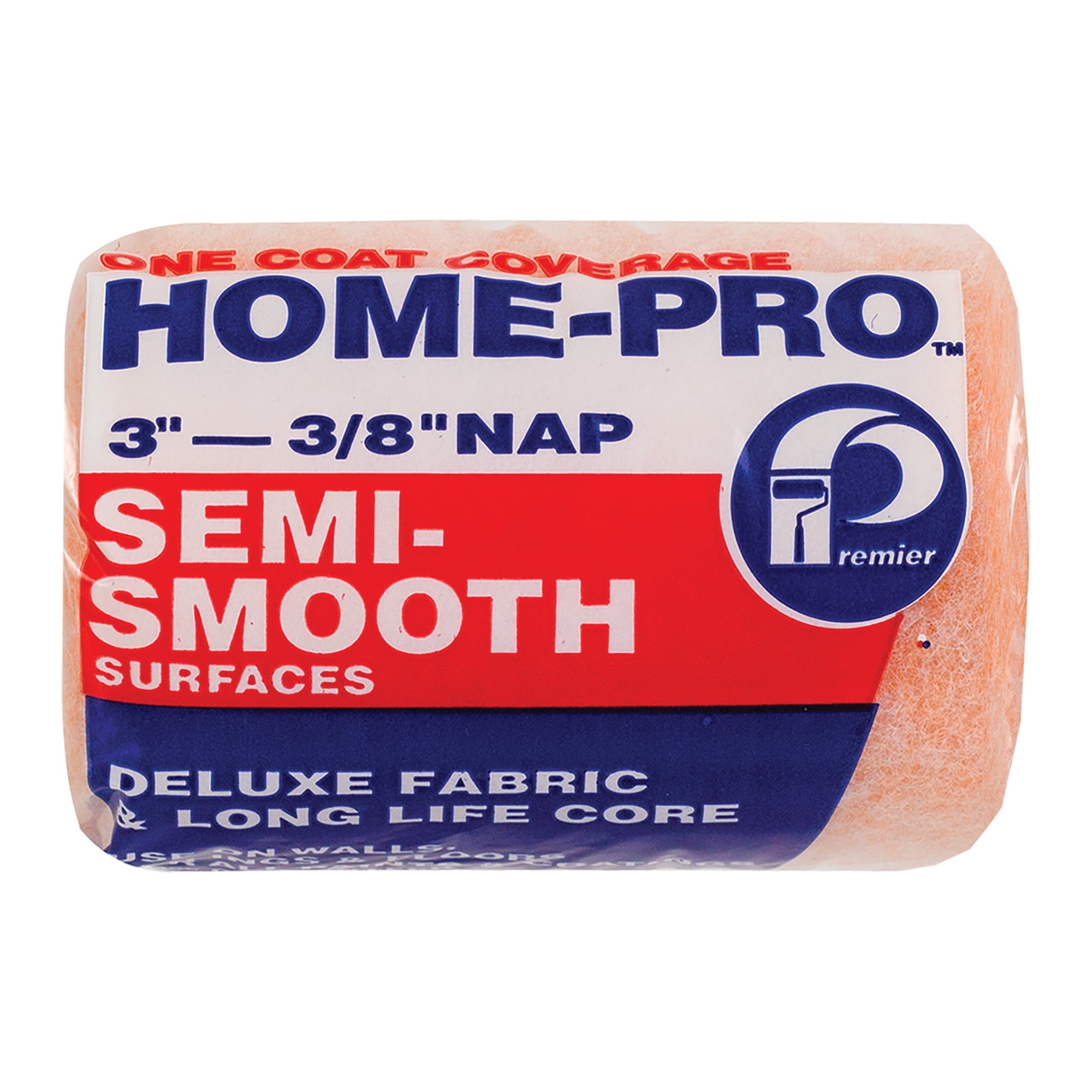 1905413 Home-pro Polyester 0.38 X 3 In. Paint Roller Cover For Semi-smooth Surfaces, Melon - Case Of 36