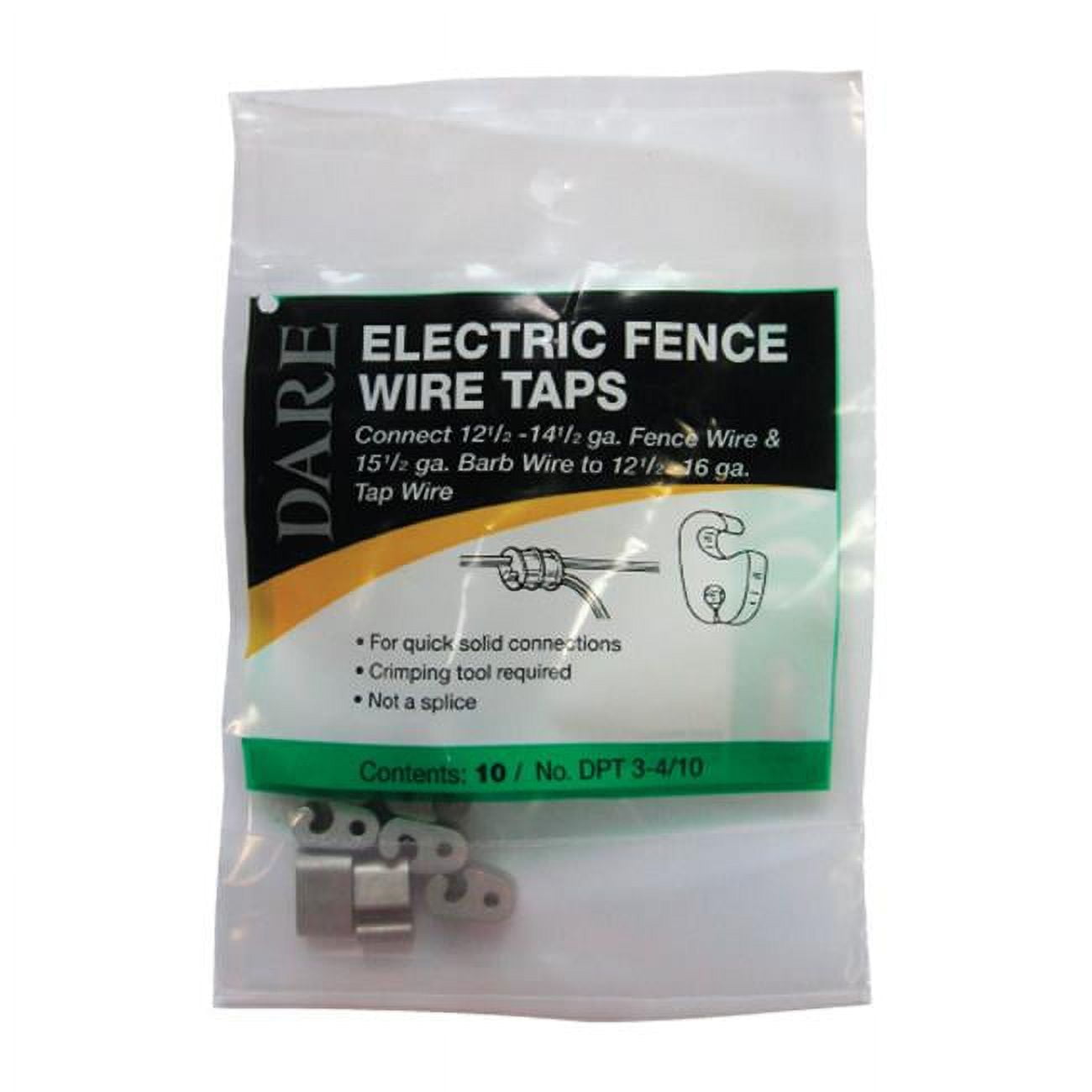 7186844 Electric Fence Wire Tap, Silver