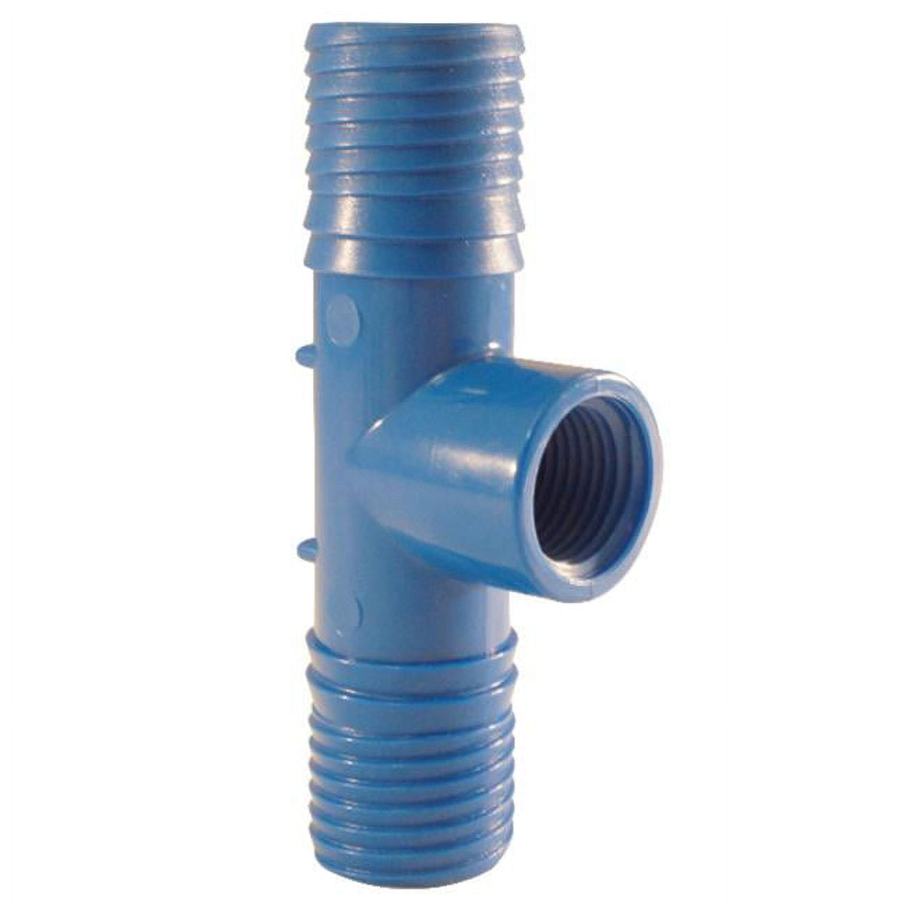 4814737 1 In. Dia. X 1 In. Dia. X 0.75 In. Dia. Fpt Polypropylene Tee, Blue