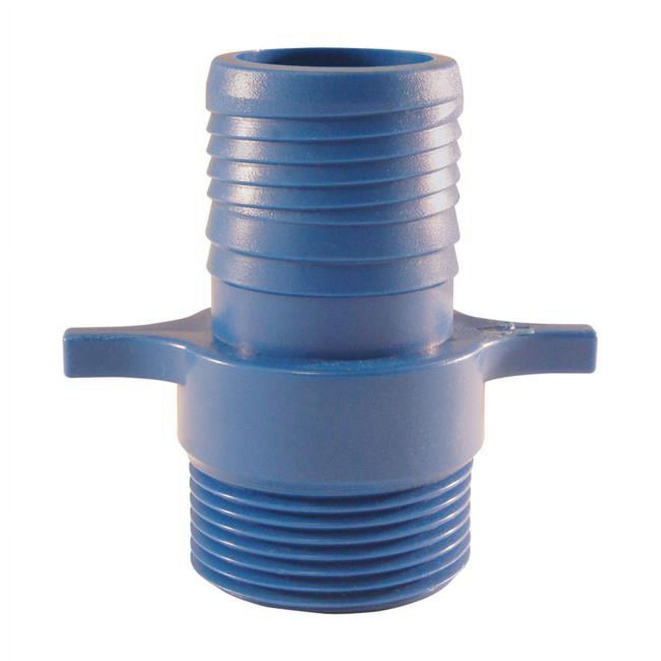 4814661 1 In. Insert X 1 In. Dia. Mpt Polypropylene Male Adapter, Blue