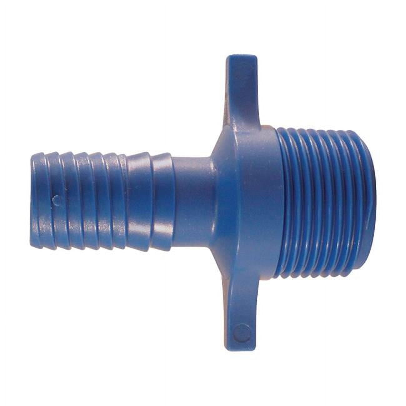4814935 0.75 In. Insert X 0.75 In. Dia. Mpt Polypropylene Male Adapter, Blue