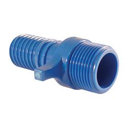 4814430 0.75 In. Insert X 0.75 In. Dia. Mpt Polypropylene Male Adapter, Blue - Pack Of 5