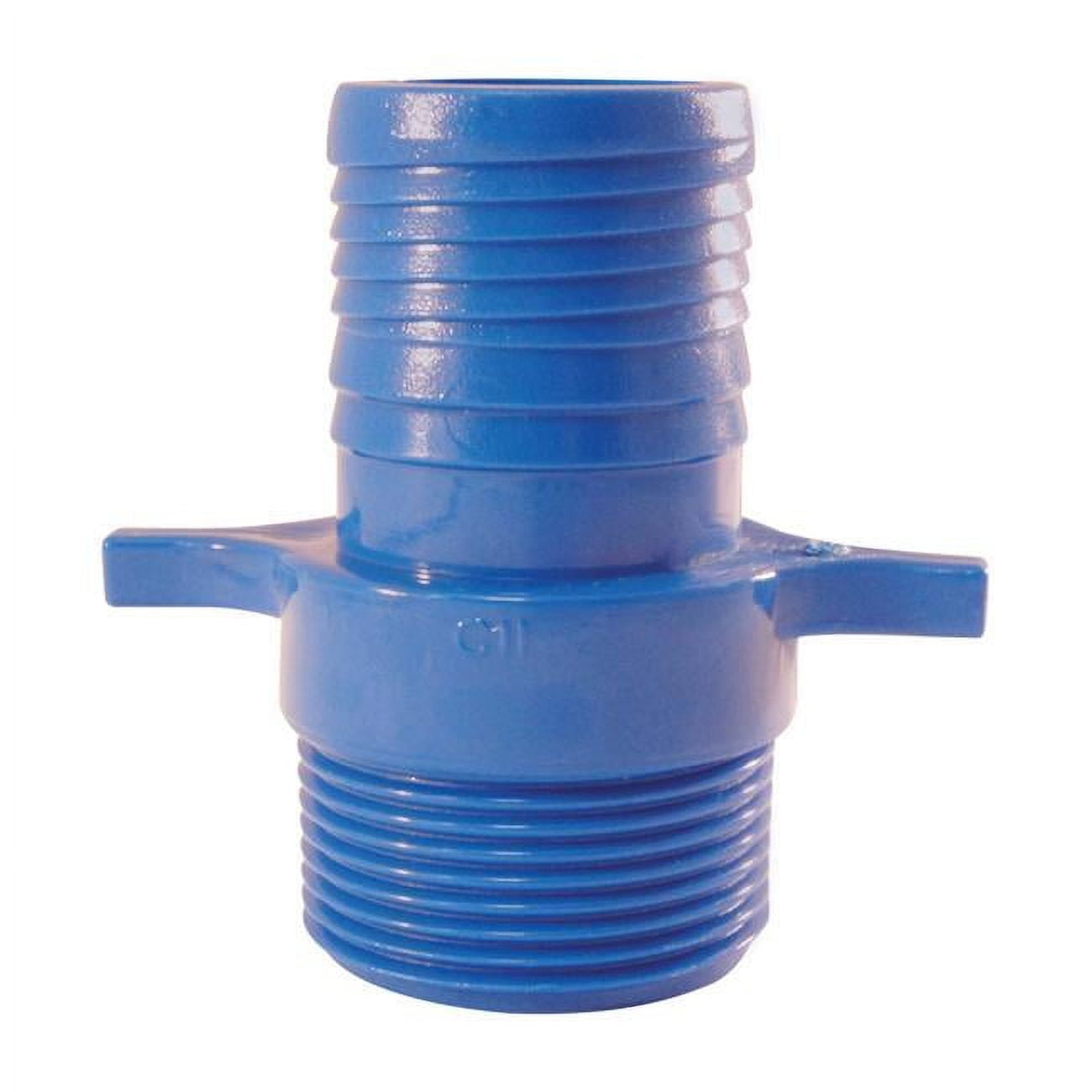 4814687 1 In. Insert X 1 In. Dia. Mpt Polypropylene Male Adapter, Blue - Pack Of 5