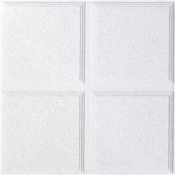 5995428 Luna Pedestals Iv 23.75 X 0.75 In. Mineral Fiber Shadow Line Tapered Non-directional Ceiling Panel, White - Case Of 12