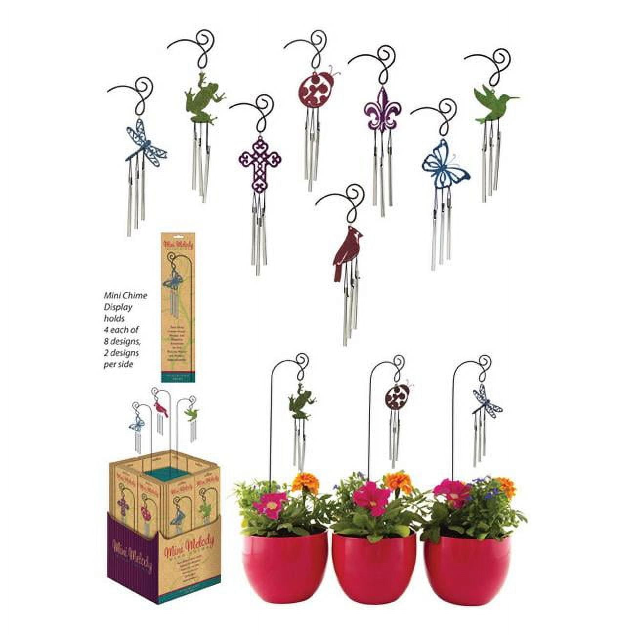 8887069 Iron Assorted Color 16 In. Mini Wind Chime - Case Of 32