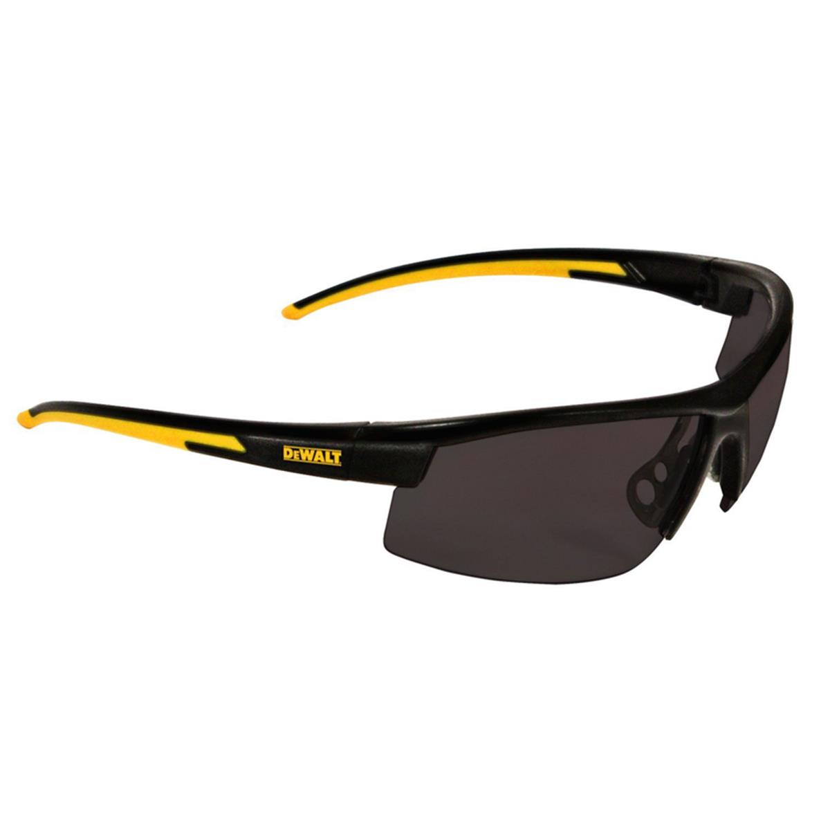 2535367 Hdp Polarized Safety Glasses With Smoke Lens Black & Yellow Frame