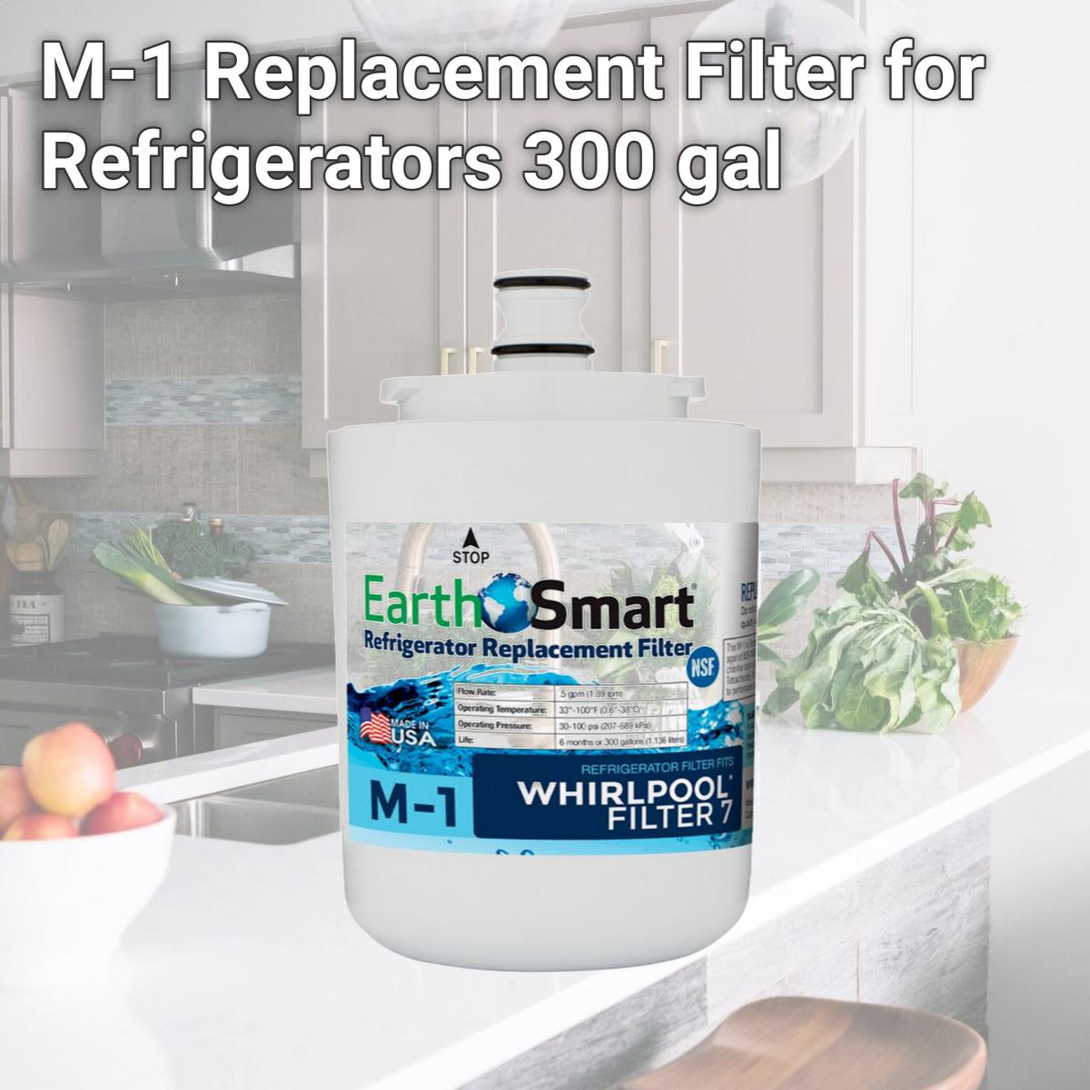 Picture of Earthsmart 4912465 M-1 Replacement Filter for Refrigerators, 300 gal