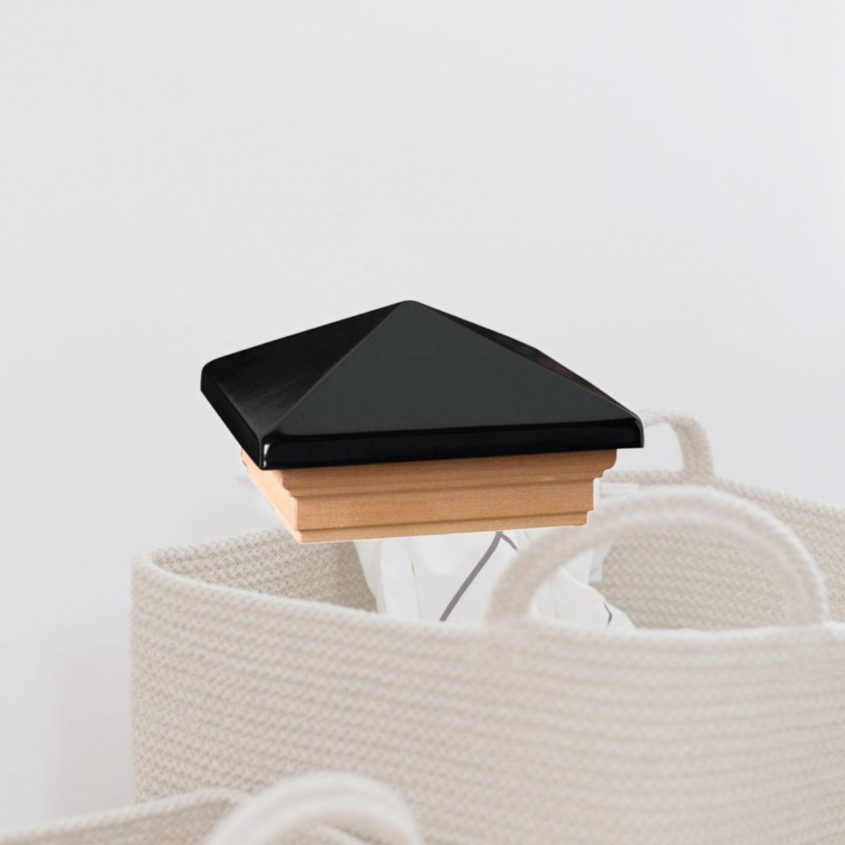 Picture of Deckorators 5994793 3 x 4 in. Black Wood Post Cap - Case of 6