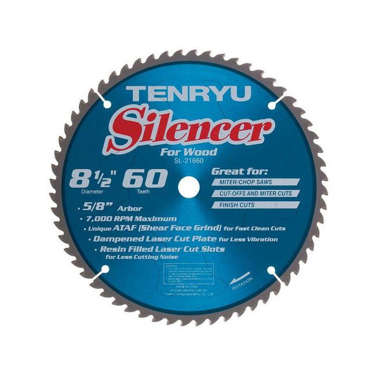 2695476 Silencer 8.5 In. Dia. X 0.63 In. Steel Saw Blade - 60 Teeth