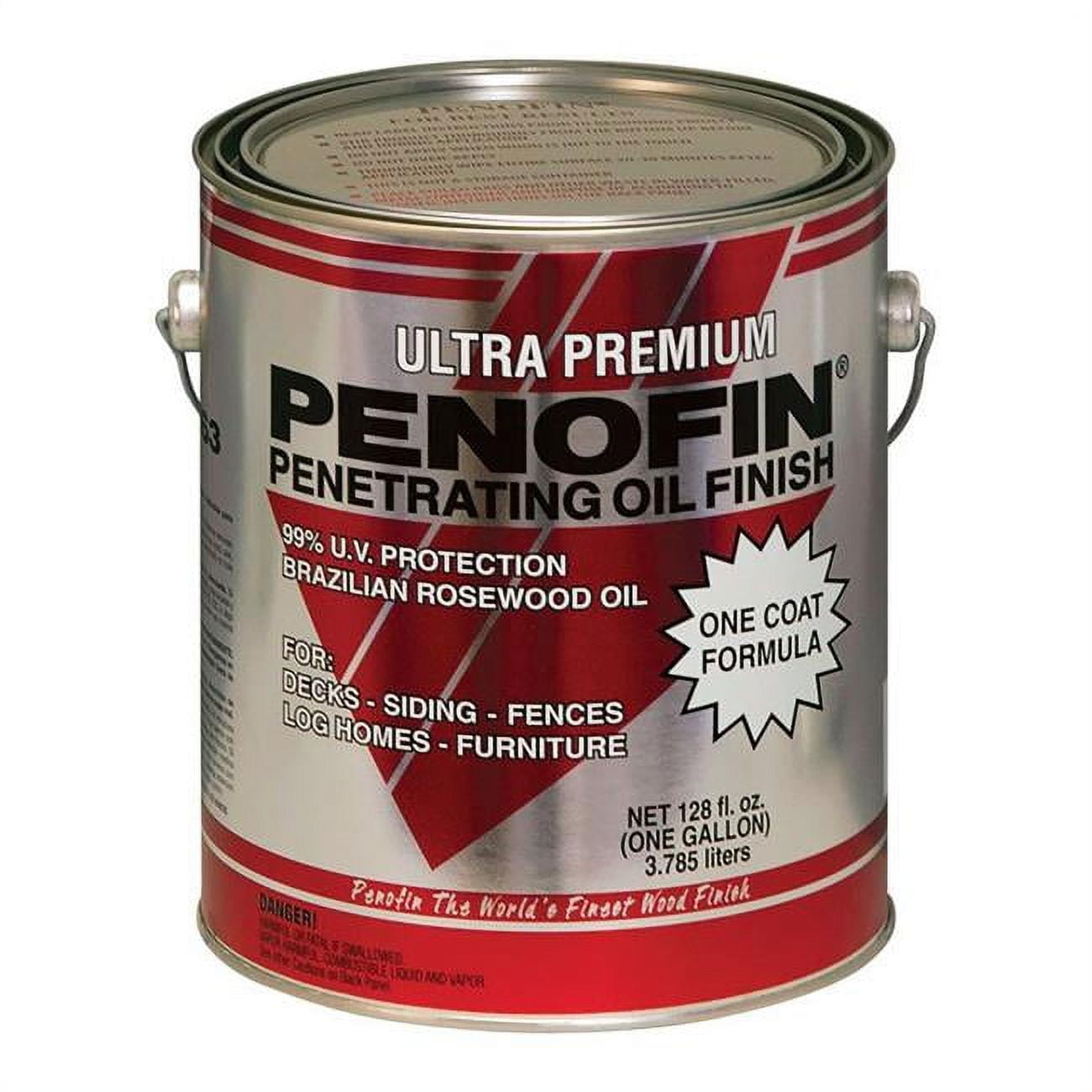 1738277 Ultra Premium Transparent Mission Brown Oil-based Penetrating Wood Stain, 1 Gal - Case Of 4