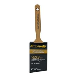 1807155 Gold Frost 2.5 In. Angle Nylon Polyester Paint Brush