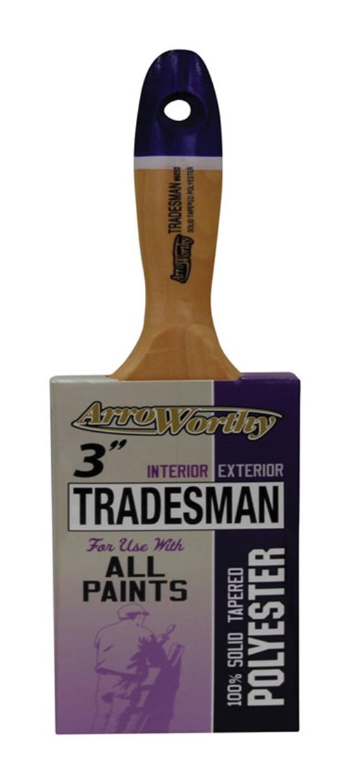 1808104 Tradesman 3 In. Chiseled Polyester Blend Paint Brush