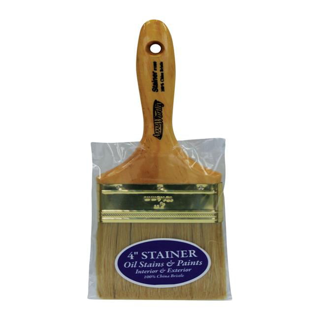 1806900 Stainer 4 In. Chiseled China Bristle Stain Brush