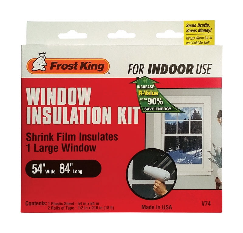 5004621 Clear Indoor Window Film Insulator Kit, 54 X 84 In.