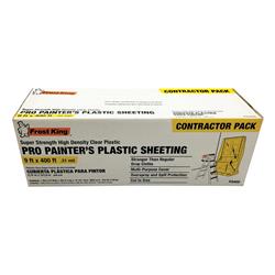 5004636 Pro Painters Clear Plastic Sheeting Roll For Multi-purpose ,400 Ft. X 0.31 Mil