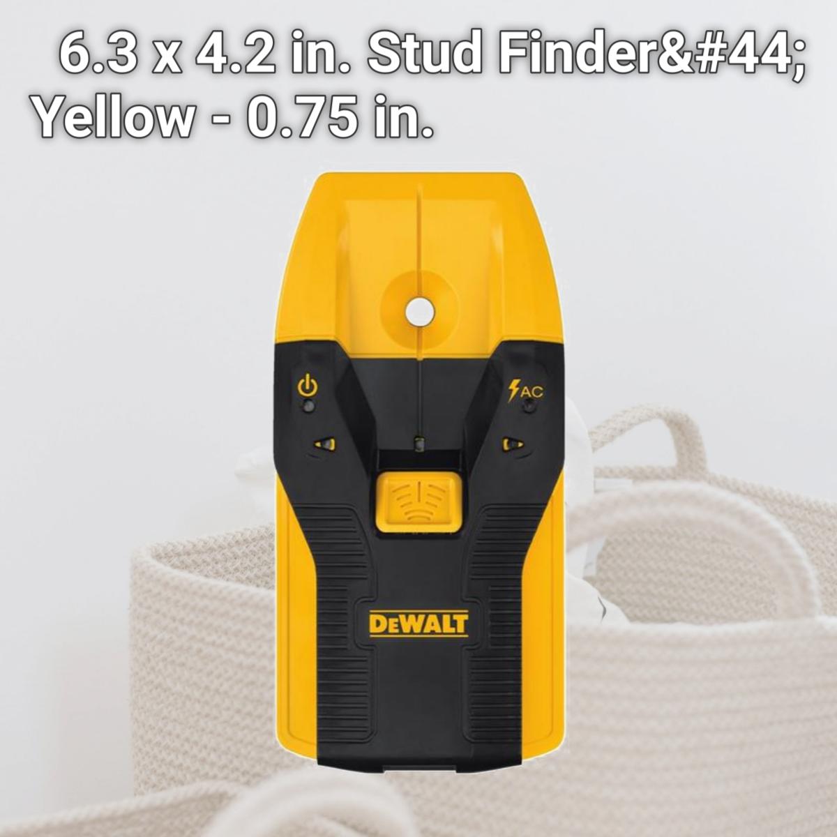 Picture of Dewalt 2829521 6.3 x 4.2 in. Stud Finder&#44; Yellow - 0.75 in.