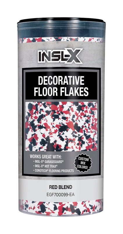 1895275 Flat Red Blend Decorative Color Flakes & Chips, 10 Oz