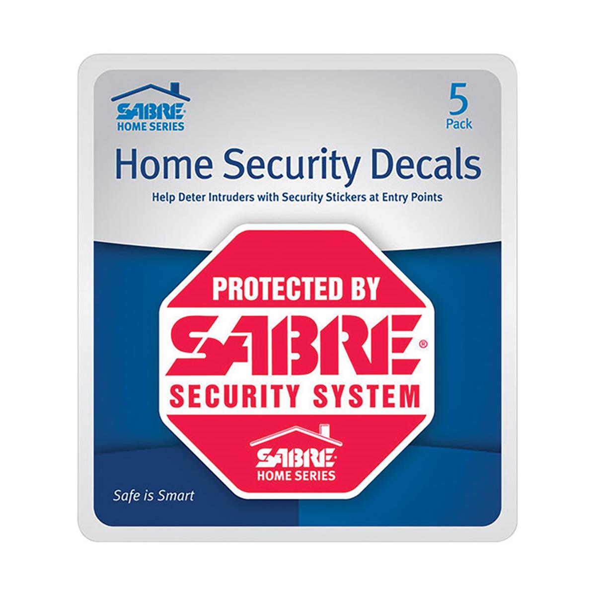 5979919 Red Plastic Home Security Decals