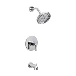 4875233 Coastal Shower One Handle Tub & Shower Faucet, Chrome- Brass