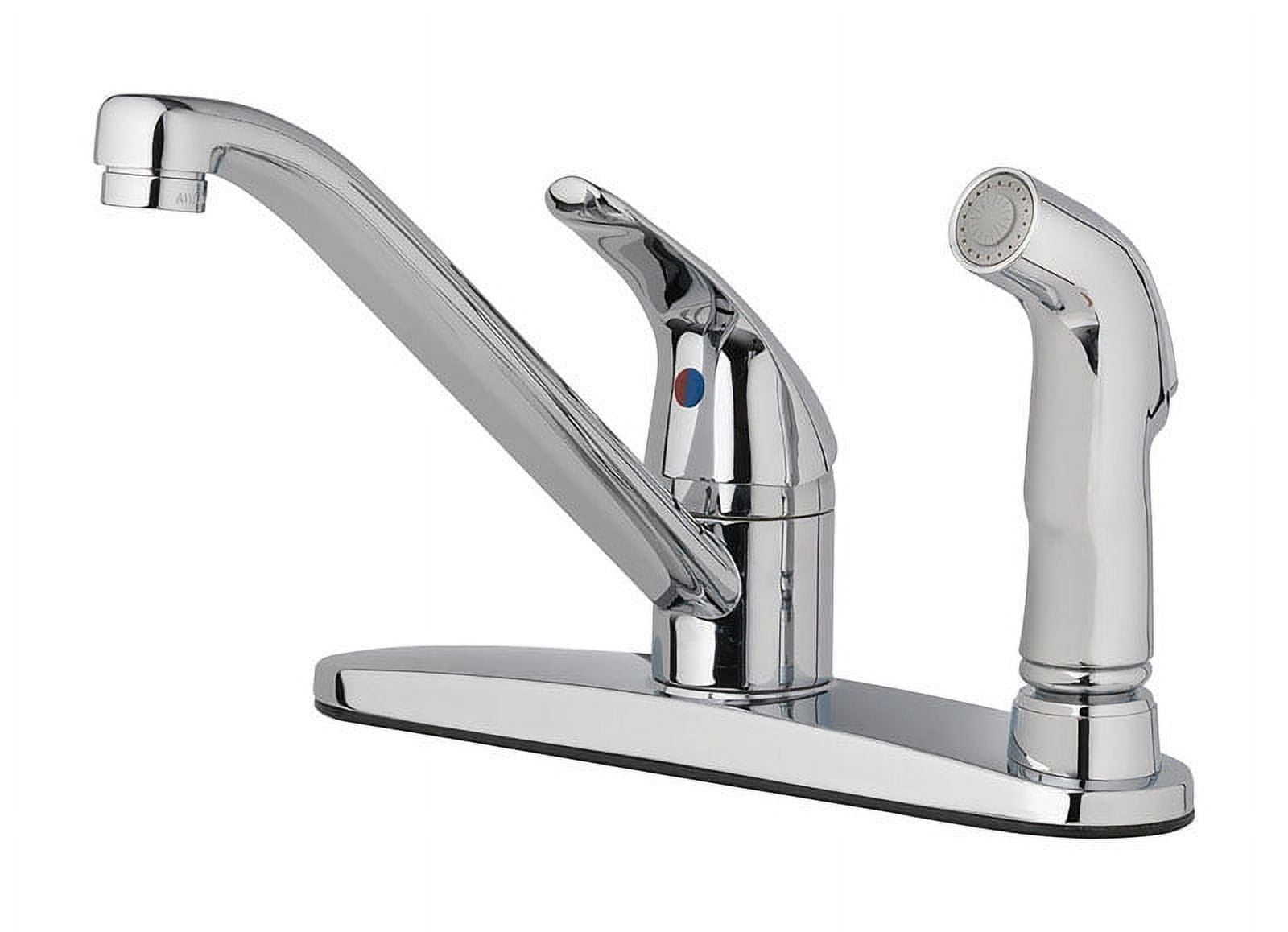 4877296 One Handle Chrome Kitchen Faucet for Side Sprayer Included