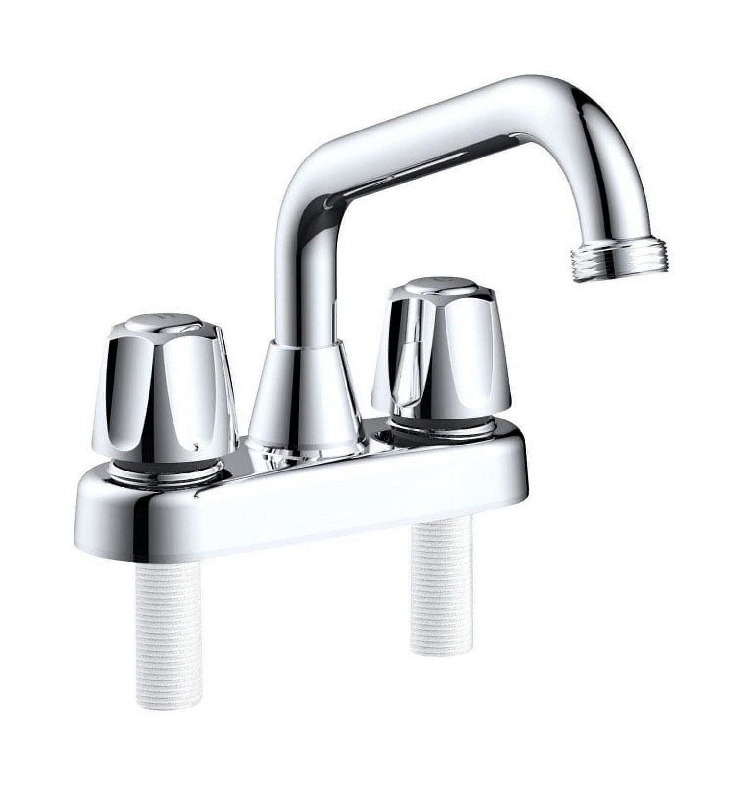 4909768 Classic 2 Handle Utility Faucet, Chrome Metal & Plastic