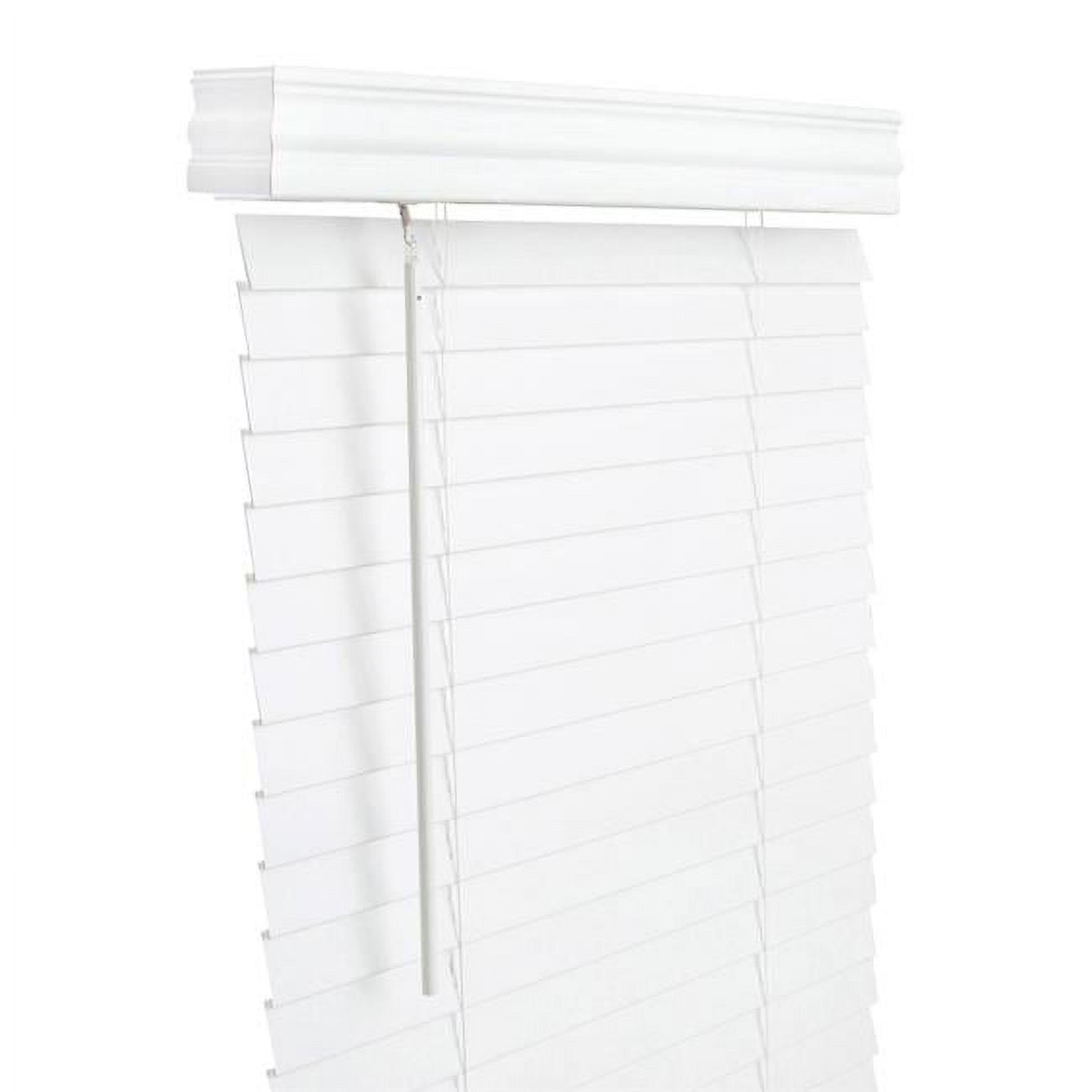 5005754 Faux Wood 2 In. Cordless Mini-blinds, 31 X 60 In. - White