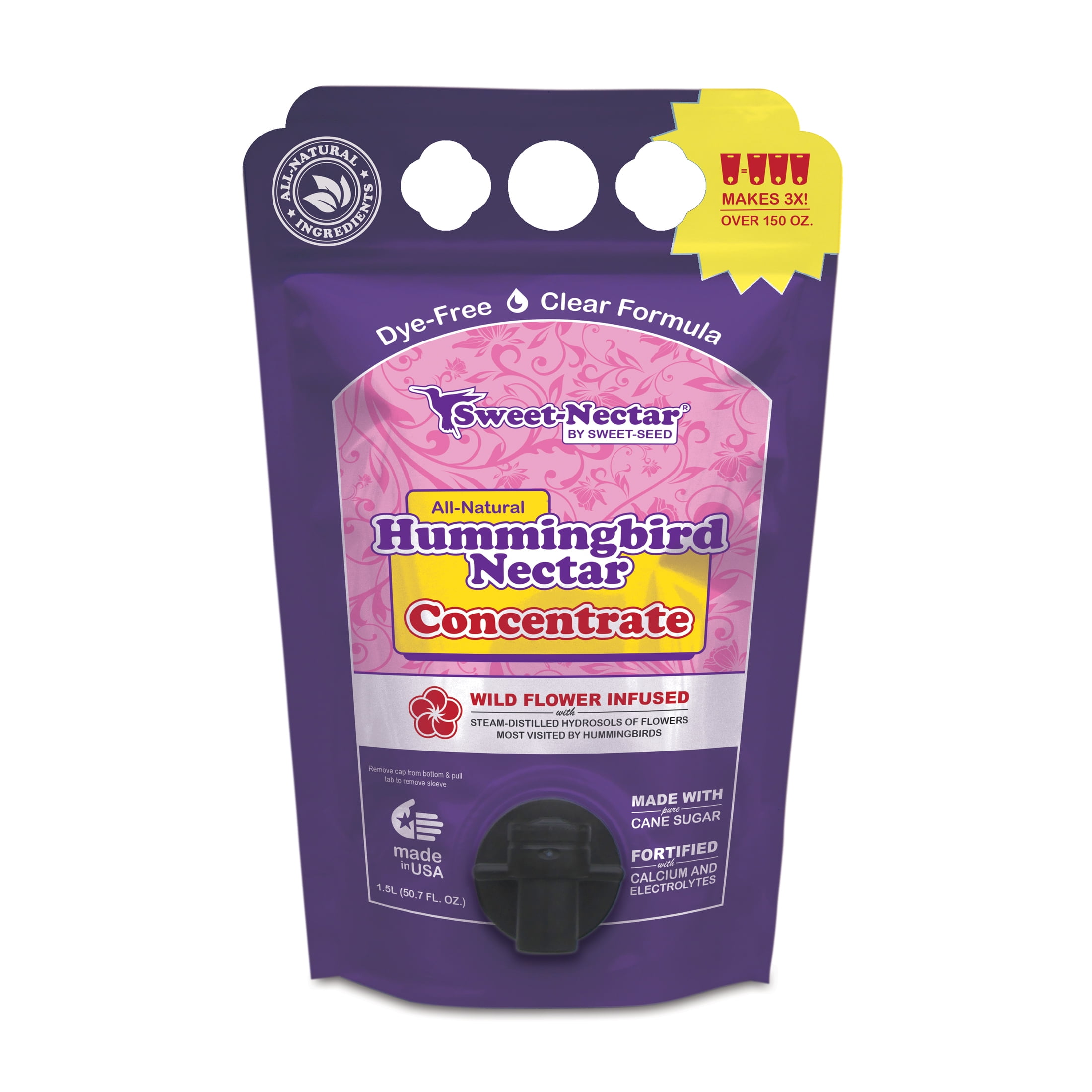 8000388 Hummingbird Nectar Concentrate For Sucrose, 1.5 Litre - Case Of 9