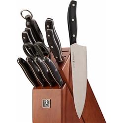 6580591 Definition Stainless Steel Wood Block Knife Set - 12 Piece
