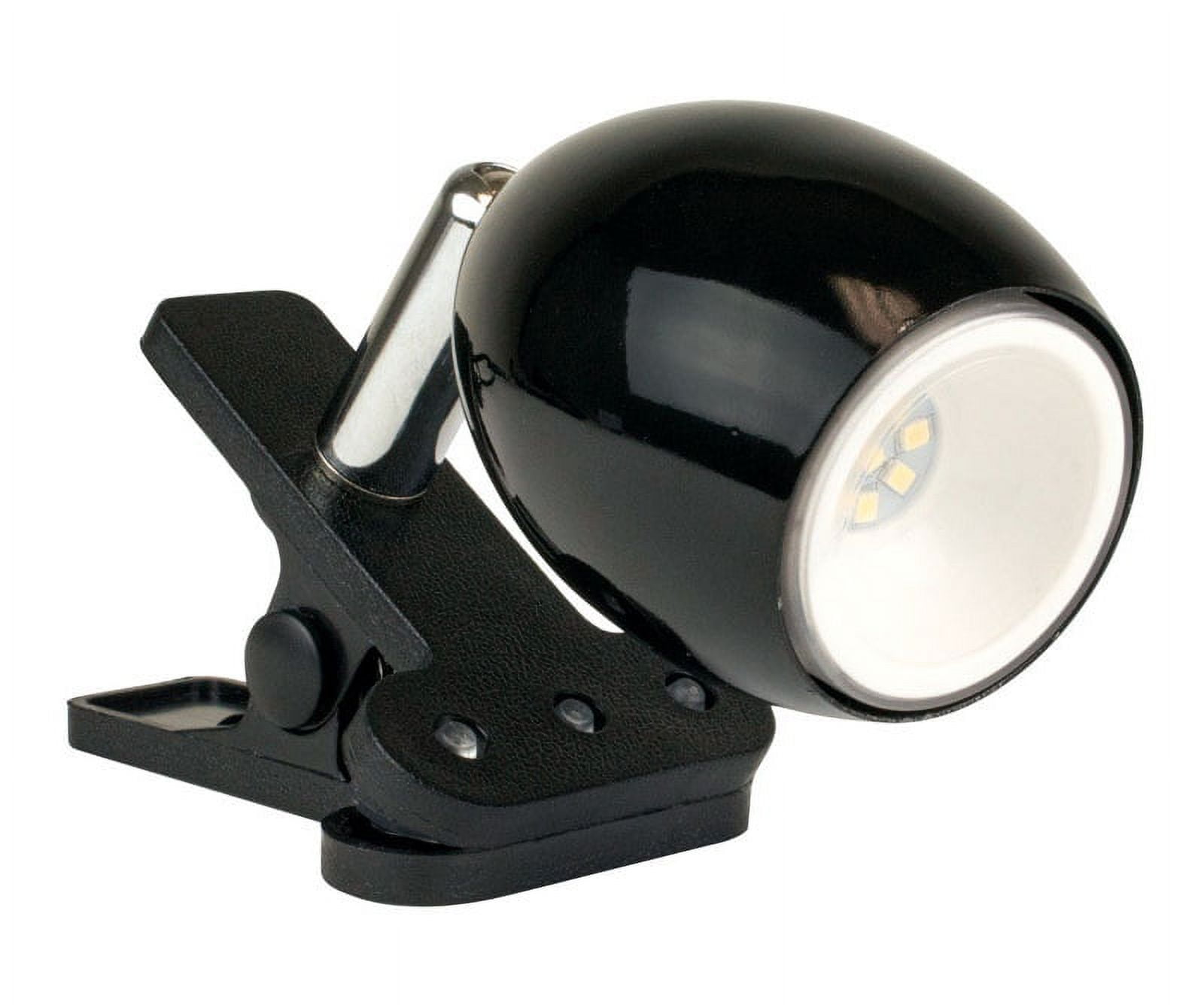 3897048 The Joe 4 In. Black Mini Clip-on Lamp