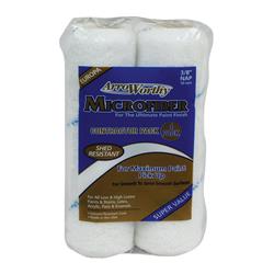 1807692 Microfiber 0.38 X 9 In. Paint Roller Cover For Smooth To Semi-smooth, White - 4 Per Pack - Case Of 12