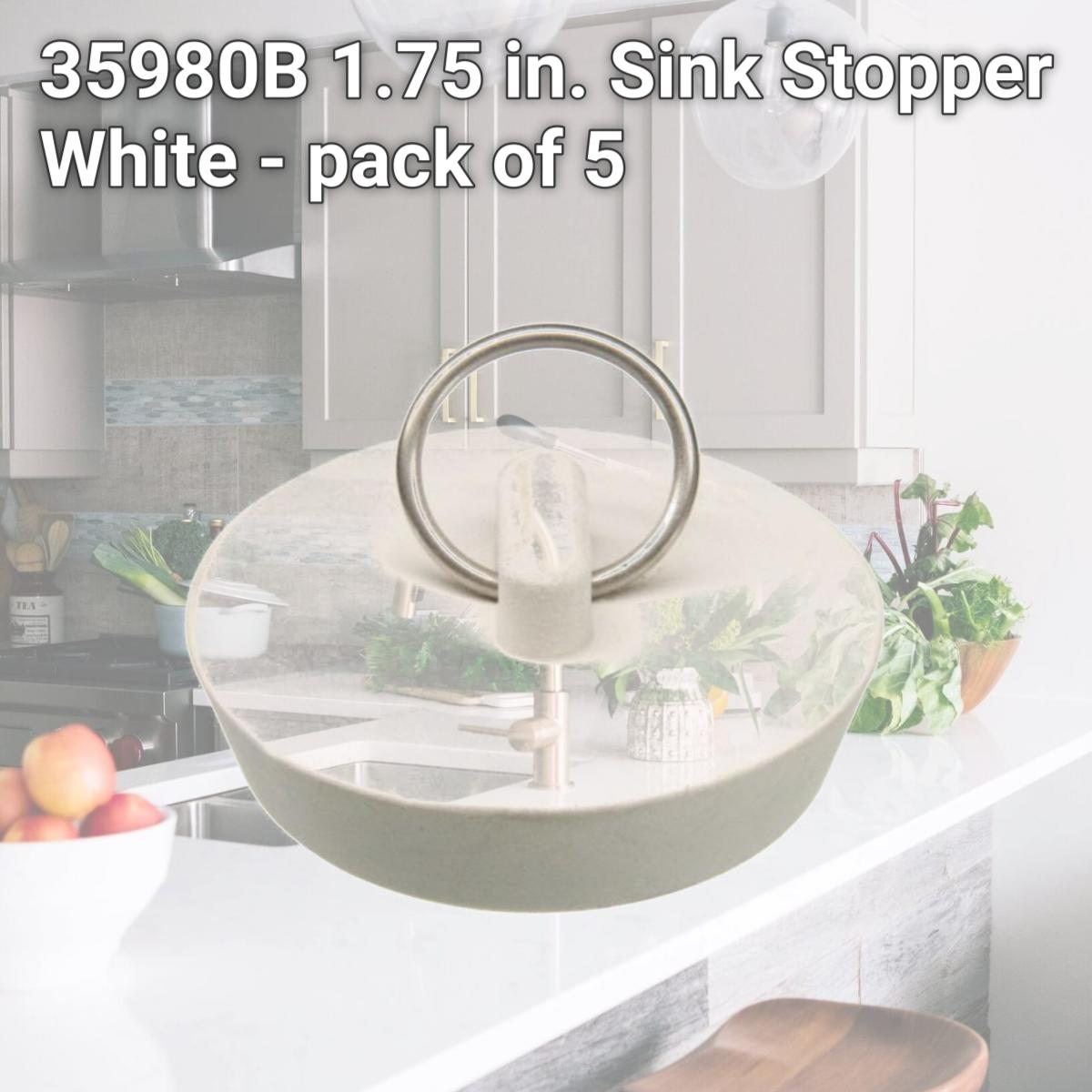 Picture of Danco 35980B 1.75 in. Sink Stopper  White - pack of 5