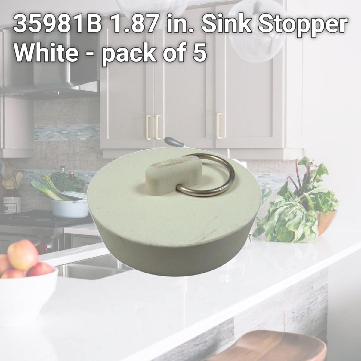 Picture of Danco 35981B 1.87 in. Sink Stopper  White - pack of 5